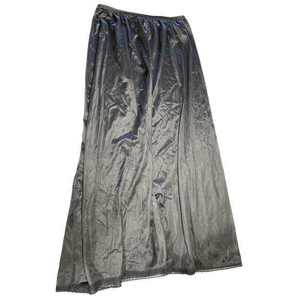 Vanity Fair Vintage Womens Large Midi Silky Lingerie Skirt Slip NWO Tags - Picture 1 of 6